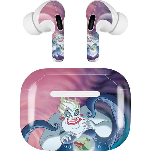 Disney Villains Ursula Ariel and Flounder Apple AirPods Pro Skin